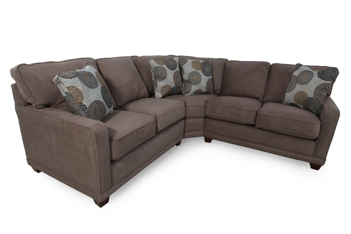 LaZBoy Kennedy Cashmere Sectional Mathis Brothers Furniture